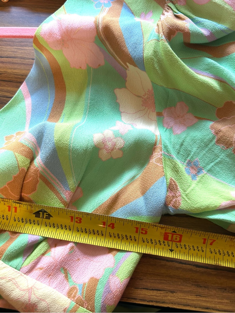 RIXO Steph Pastel Hibiscus Wave Open Back Maxi Dress L US 10 - Picture 10 of 11
